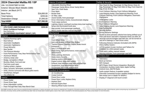 More photos of 2024 Chevrolet Malibu RS at Zeigler BMW of Kalamazoo, MI