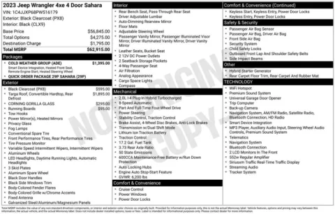 More photos of 2023 Jeep Wrangler Sahara 4xe at Zeigler BMW of Kalamazoo, MI