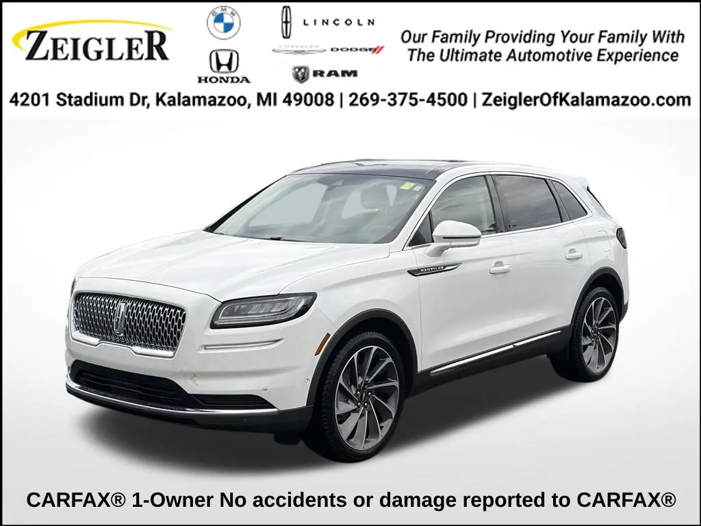 White 2022 Lincoln Nautilus Reserve for sale in Kalamazoo, MI