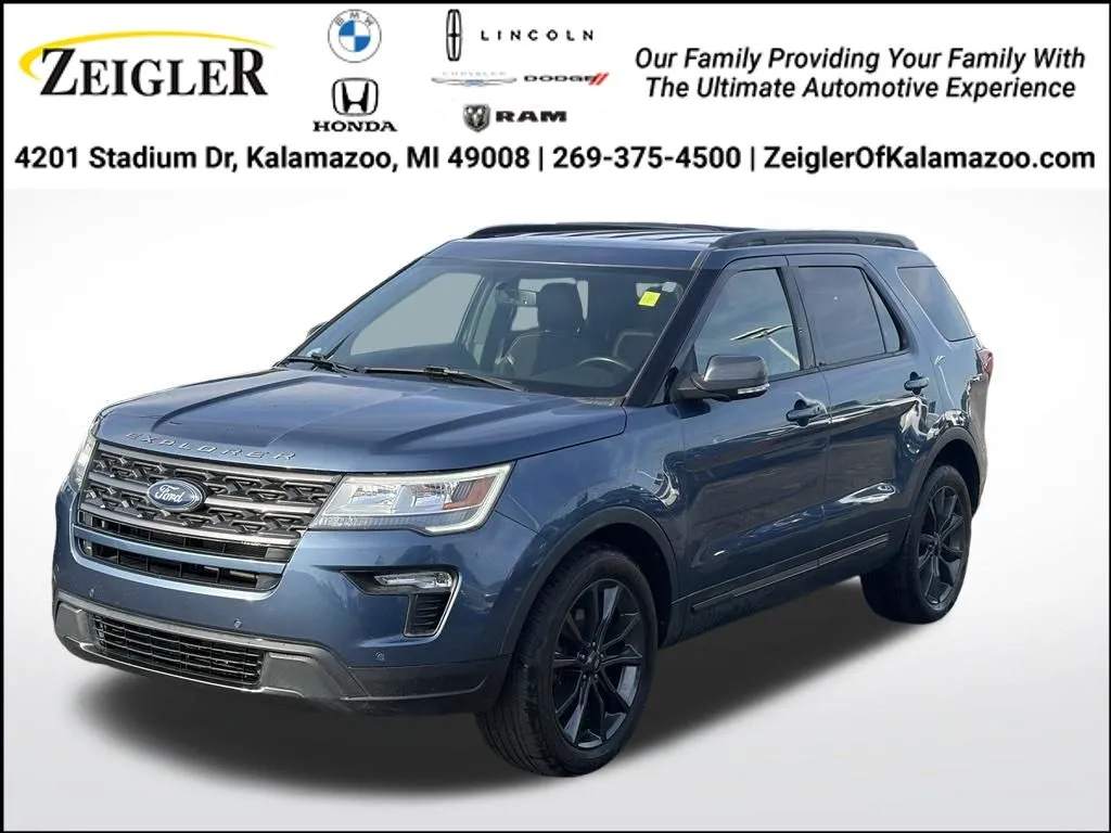 Blue 2018 Ford Explorer XLT for sale in Kalamazoo, MI