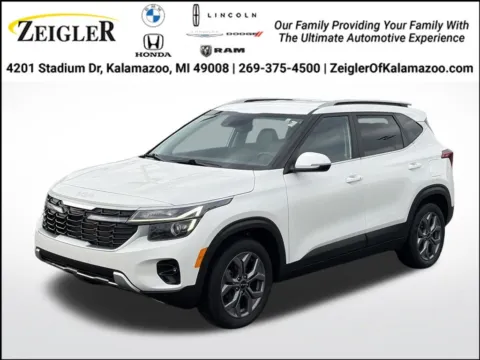 White 2024 Kia Seltos S for sale in Kalamazoo, MI