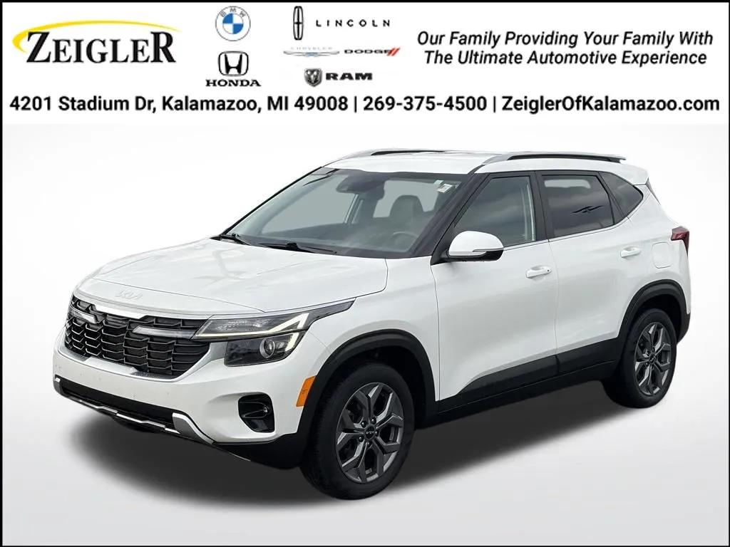 White 2024 Kia Seltos S for sale in Kalamazoo, MI