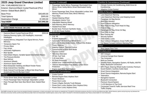 More photos of 2025 Jeep Grand Cherokee Limited at Zeigler BMW of Kalamazoo, MI