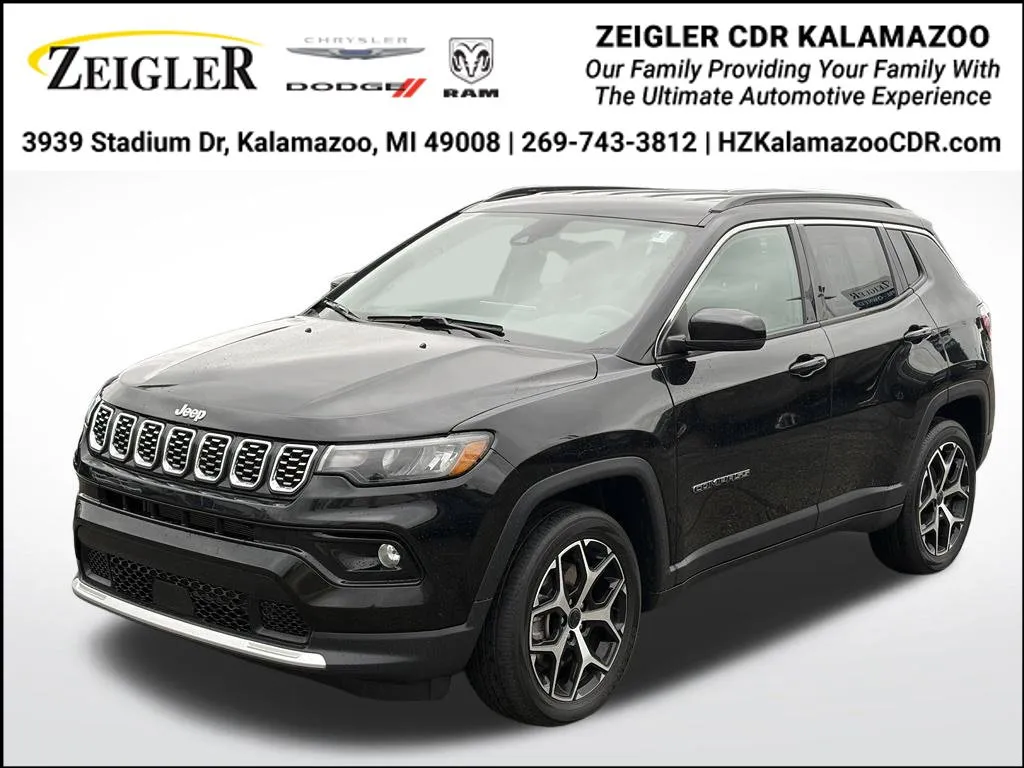 Black 2025 Jeep Compass Limited for sale in Kalamazoo, MI