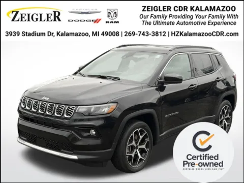 Black 2025 Jeep Compass Limited for sale in Kalamazoo, MI