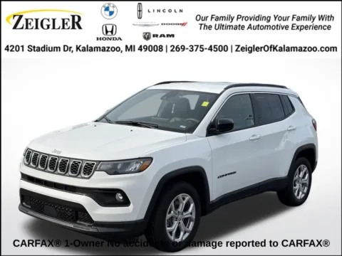 White 2024 Jeep Compass Latitude for sale in Kalamazoo, MI