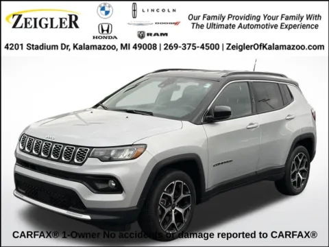 Silver 2025 Jeep Compass Limited for sale in Kalamazoo, MI