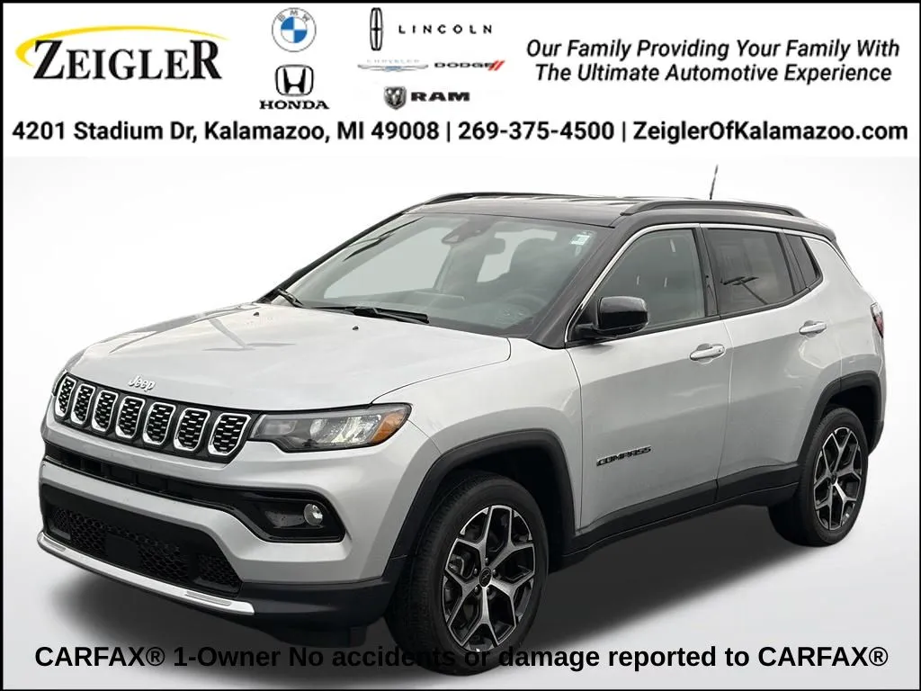 Silver 2025 Jeep Compass Limited for sale in Kalamazoo, MI