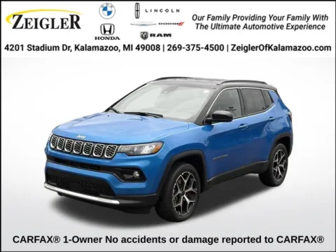 Blue 2025 Jeep Compass Limited for sale in Kalamazoo, MI