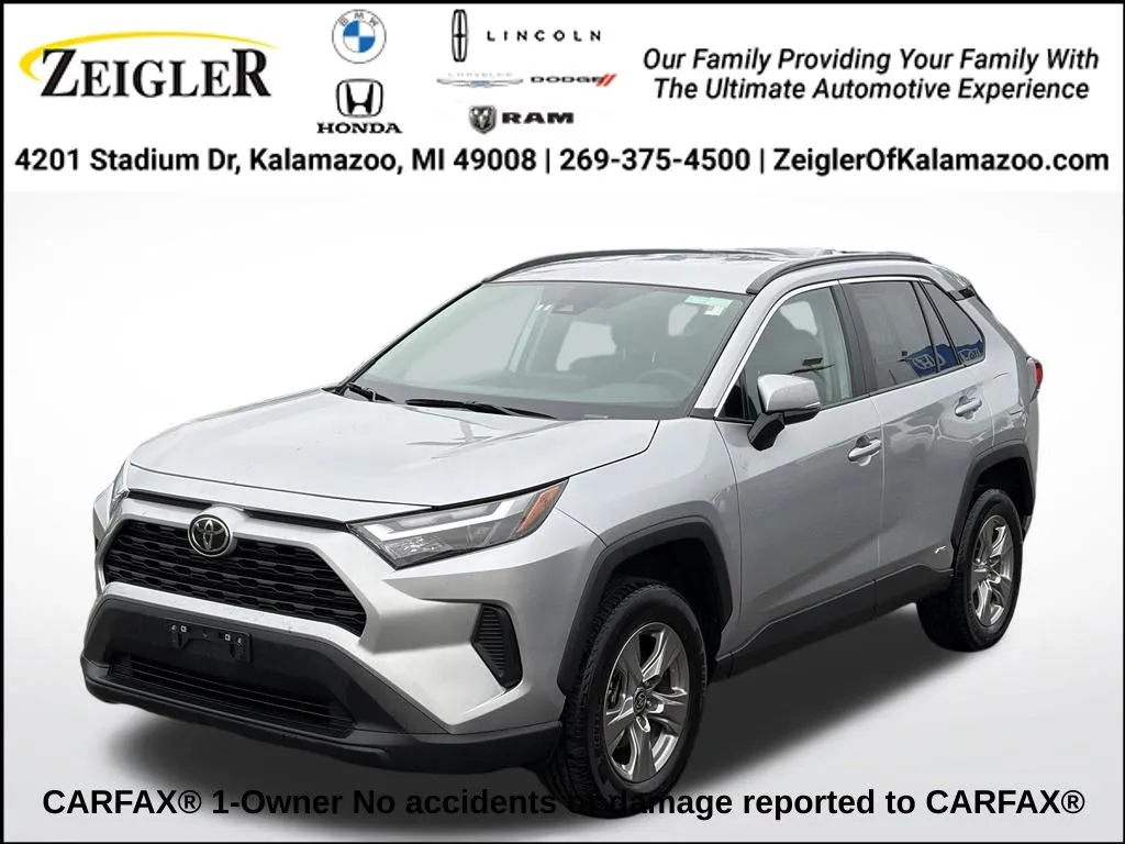 Silver 2025 Toyota RAV4 Hybrid XLE for sale in Kalamazoo, MI