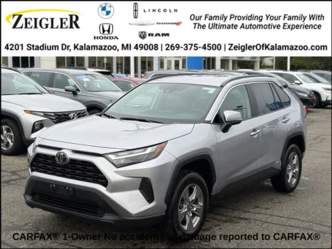 Silver 2025 Toyota RAV4 Hybrid XLE for sale in Kalamazoo, MI