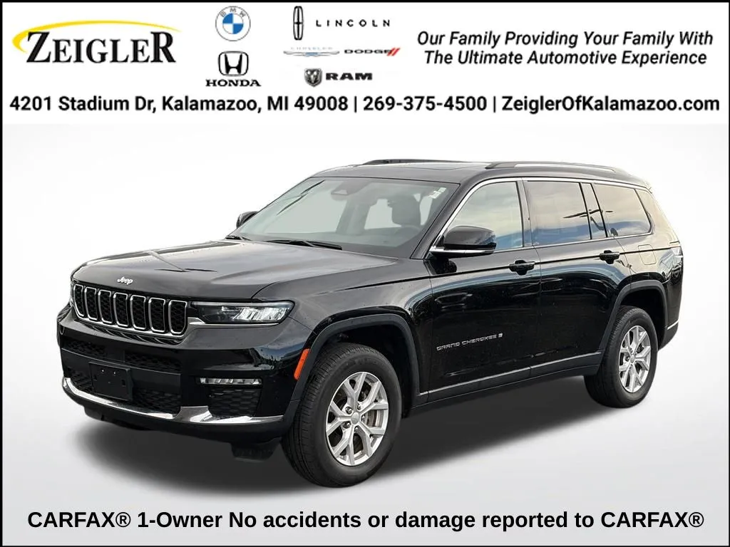 Black 2023 Jeep Grand Cherokee L Limited for sale in Kalamazoo, MI