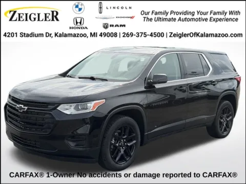 Black 2021 Chevrolet Traverse LS for sale in Kalamazoo, MI