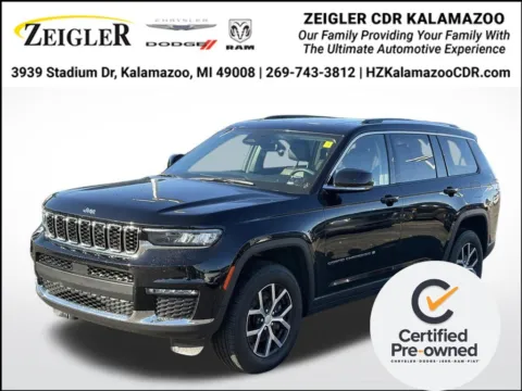 Black 2023 Jeep Grand Cherokee L Limited for sale in Kalamazoo, MI