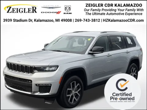 Silver 2023 Jeep Grand Cherokee L Limited for sale in Kalamazoo, MI