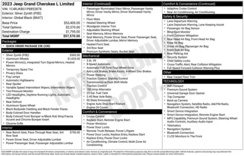 More photos of 2023 Jeep Grand Cherokee L Limited at Zeigler BMW of Kalamazoo, MI