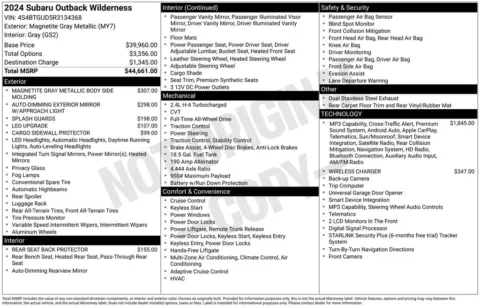 More photos of 2024 Subaru Outback Wilderness at Zeigler BMW of Kalamazoo, MI