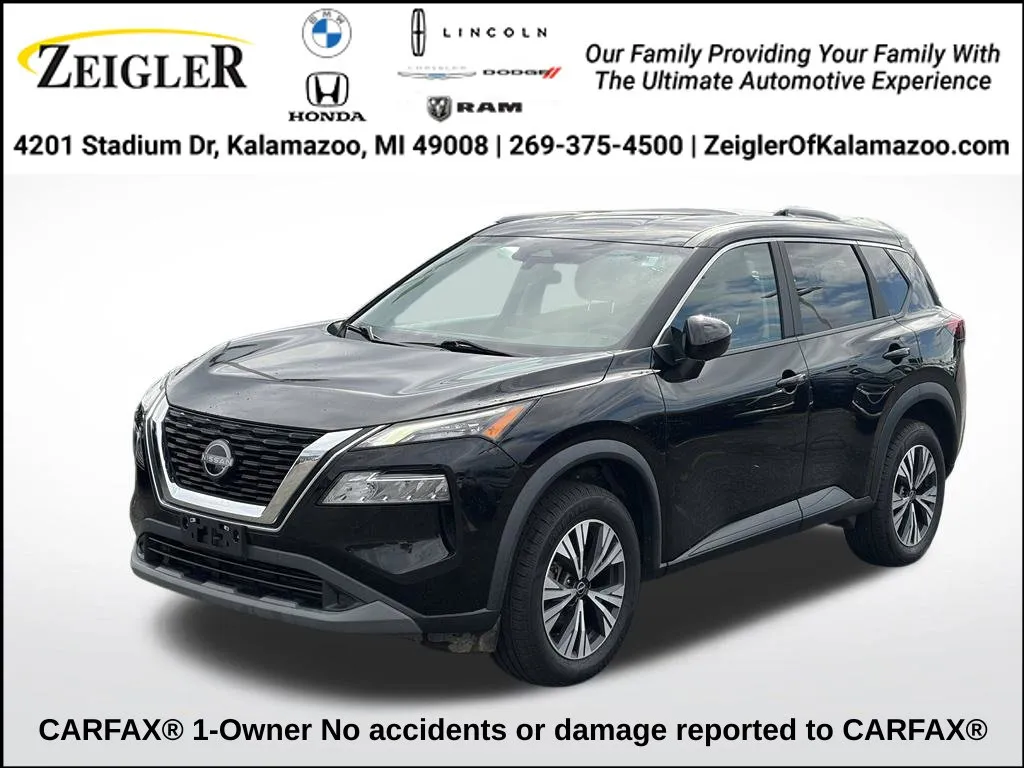 Black 2023 Nissan Rogue SV for sale in Kalamazoo, MI