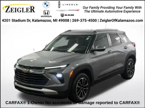 Gray 2024 Chevrolet TrailBlazer LT for sale in Kalamazoo, MI