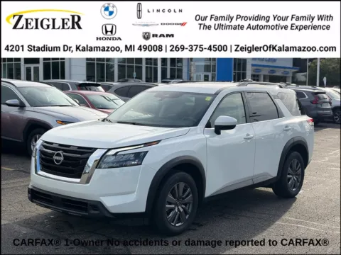 White 2025 Nissan Pathfinder SV for sale in Kalamazoo, MI