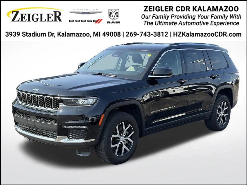 Black 2024 Jeep Grand Cherokee L Limited for sale in Kalamazoo, MI