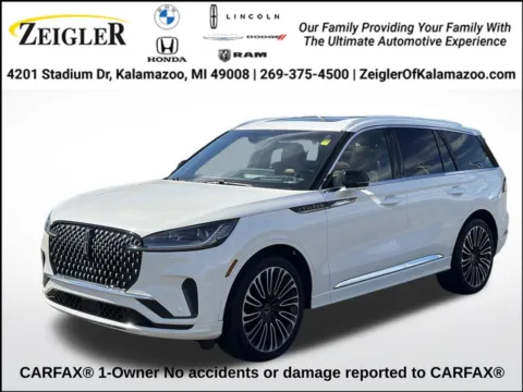 White 2025 Lincoln Aviator Black Label for sale in Kalamazoo, MI