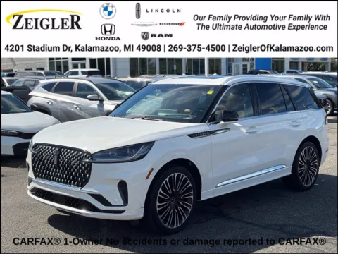 White 2025 Lincoln Aviator Black Label for sale in Kalamazoo, MI