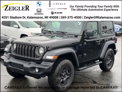 Black 2026 Jeep Wrangler Sport for sale in Kalamazoo, MI