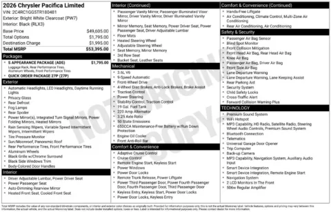 More photos of 2026 Chrysler Pacifica Limited at Zeigler BMW of Kalamazoo, MI