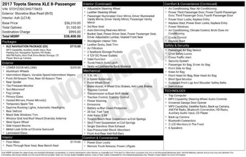 More photos of 2017 Toyota Sienna XLE at Zeigler BMW of Kalamazoo, MI