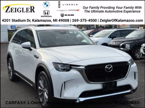 White 2024 Mazda CX-90 3.3 Turbo Premium for sale in Kalamazoo, MI