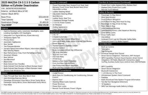 More photos of 2025 Mazda CX-5 2.5 S Carbon Edition at Zeigler BMW of Kalamazoo, MI