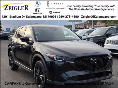 Black 2025 Mazda CX-5 2.5 S Carbon Edition for sale in Kalamazoo, MI