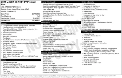 More photos of 2024 Mazda CX-90 PHEV Premium Plus at Zeigler BMW of Kalamazoo, MI