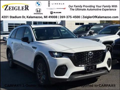 White 2025 Mazda CX-70 3.3 Turbo Preferred for sale in Kalamazoo, MI