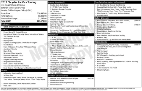 More photos of 2017 Chrysler Pacifica Touring at Zeigler BMW of Kalamazoo, MI