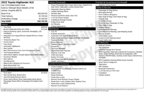 More photos of 2022 Toyota Highlander XLE at Zeigler BMW of Kalamazoo, MI