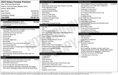More photos of 2025 Subaru Forester Premium at Zeigler BMW of Kalamazoo, MI
