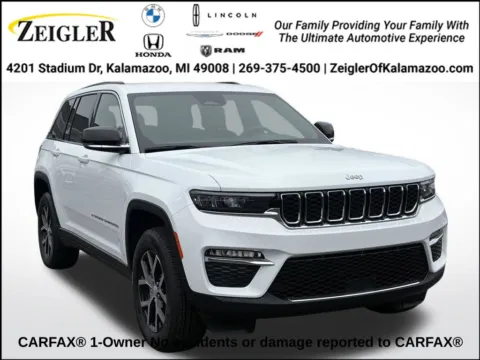 White 2025 Jeep Grand Cherokee Limited for sale in Kalamazoo, MI