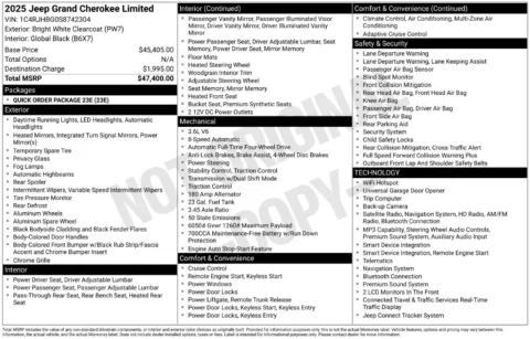 More photos of 2025 Jeep Grand Cherokee Limited at Zeigler BMW of Kalamazoo, MI
