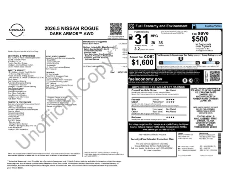 More photos of 2026 Nissan Rogue Dark Armor at Zeigler BMW of Kalamazoo, MI