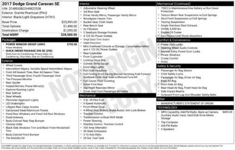 More photos of 2017 Dodge Grand Caravan SE at Zeigler BMW of Kalamazoo, MI