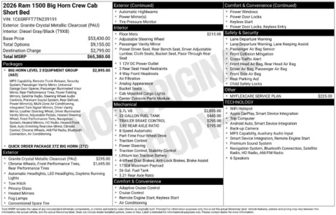 More photos of 2026 Ram 1500 Big Horn/Lone Star at Zeigler BMW of Kalamazoo, MI