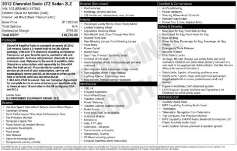 More photos of 2012 Chevrolet Sonic 2LZ at Zeigler BMW of Kalamazoo, MI