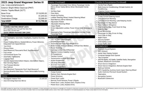 More photos of 2023 Jeep Grand Wagoneer Series III at Zeigler BMW of Kalamazoo, MI