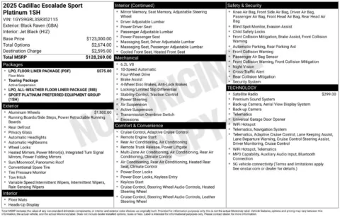 More photos of 2025 Cadillac Escalade Sport Platinum at Zeigler BMW of Kalamazoo, MI