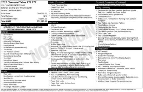 More photos of 2025 Chevrolet Tahoe Z71 at Zeigler BMW of Kalamazoo, MI