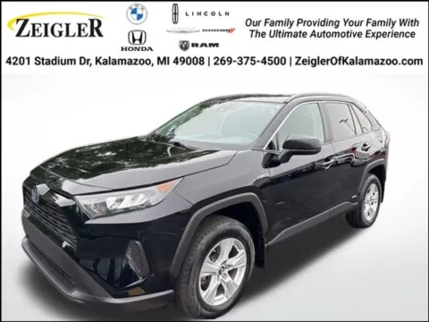Black 2019 Toyota RAV4 Hybrid LE for sale in Kalamazoo, MI