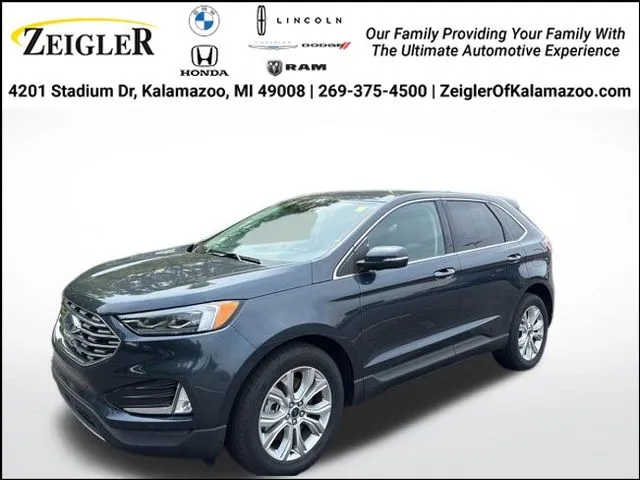 Blue 2022 Ford Edge Titanium for sale in Kalamazoo, MI