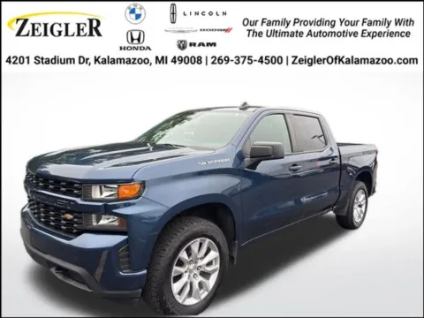 Blue 2019 Chevrolet Silverado 1500 Custom for sale in Kalamazoo, MI